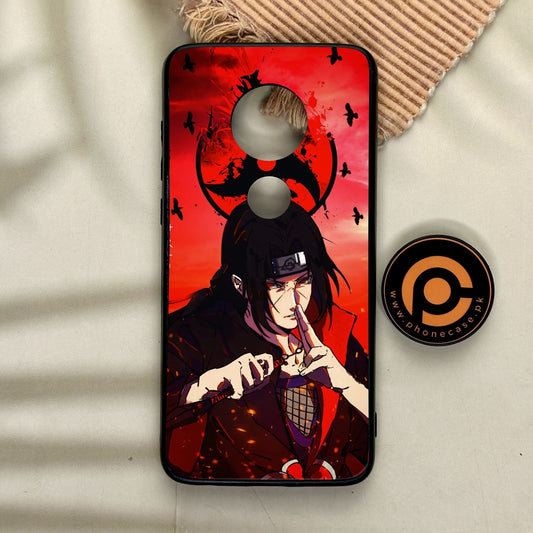 Motorola Moto G7 - Uchiha Itachi - Premium Metal Printed Soft Bumper Shock Proof Case