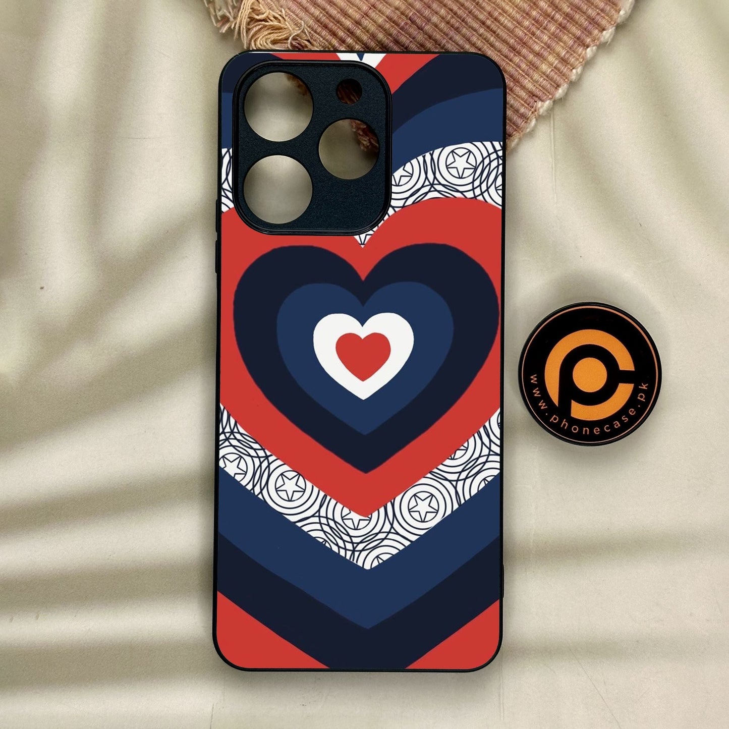 Realme Note 70 - Heart 2.0 Design 3 - Premium Metal Printed Soft Bumper Shock Proof Case