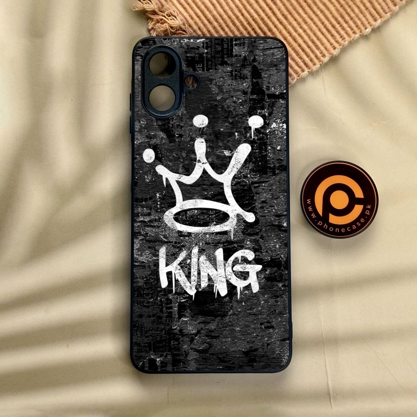 Samsung Galaxy A07 - King Design 8 - Premium Metal Printed Soft Bumper Shock Proof Case