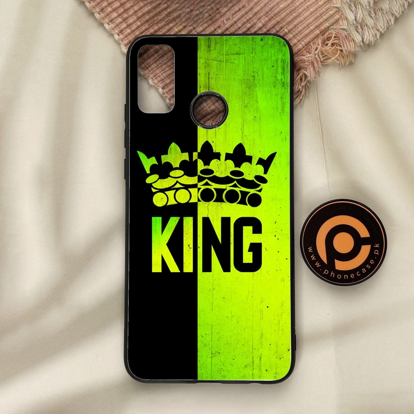 Honor 9X Lite - King Design 3 - Premium Metal Printed Soft Bumper Shock Proof Case