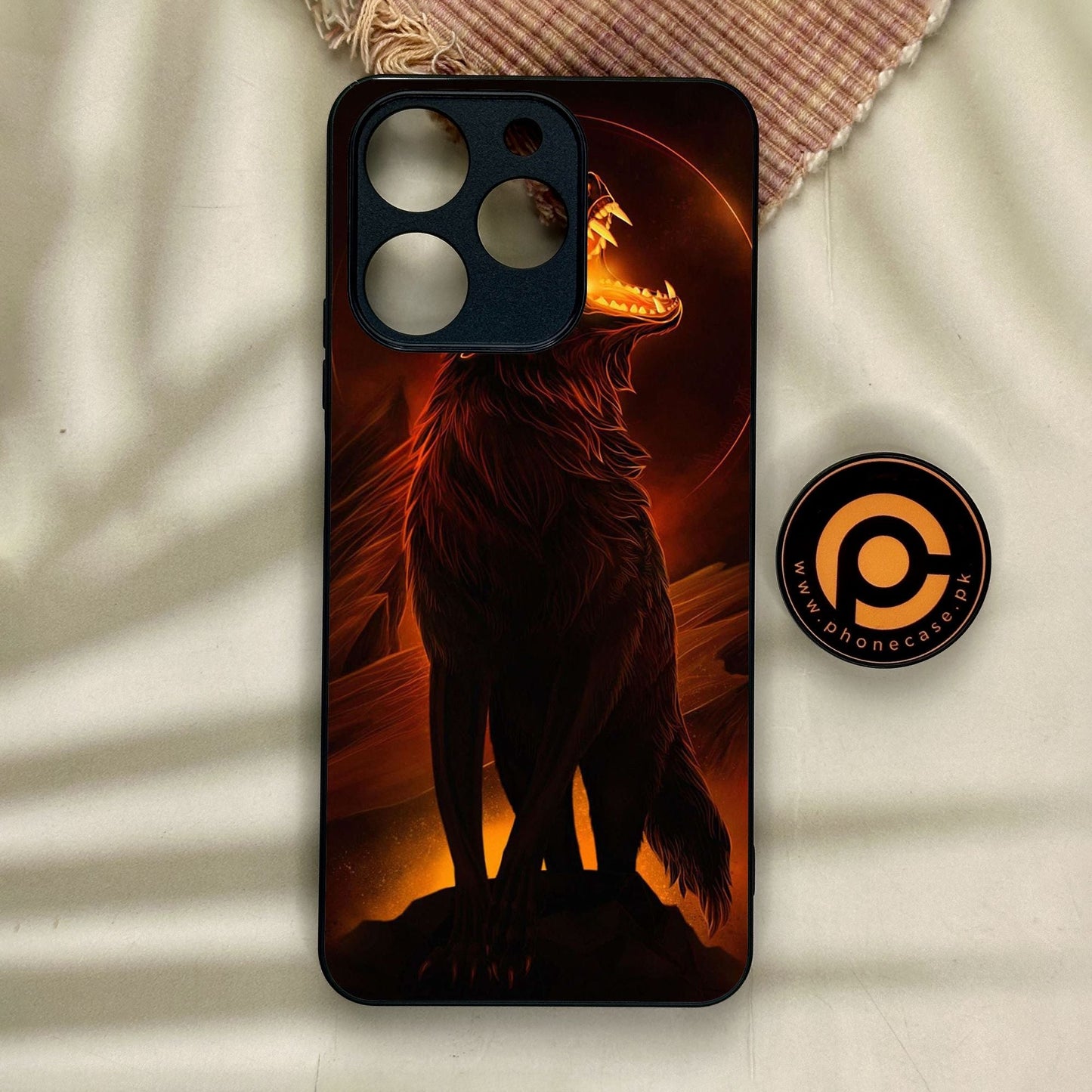 Realme Note 70 - Wolf Design 6 - Premium Metal Printed Soft Bumper Shock Proof Case