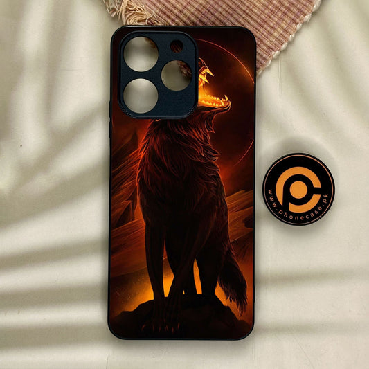 Realme Note 70 - Wolf Design 6 - Premium Metal Printed Soft Bumper Shock Proof Case