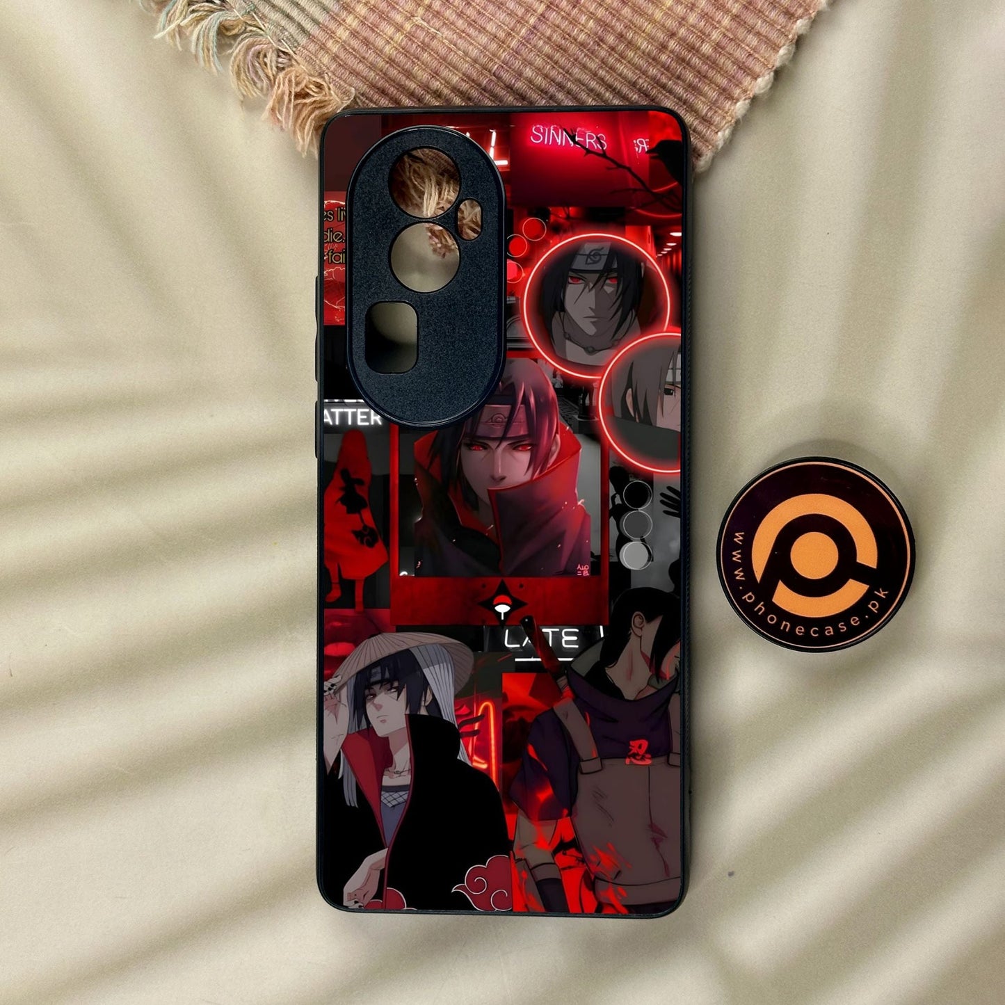 Oppo Reno 10 Pro Plus - Itachi Aesthetic - Premium Metal Printed Soft Bumper Shock Proof Case