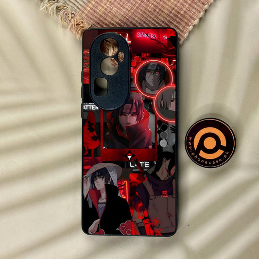 Oppo Reno 10 Pro Plus - Itachi Aesthetic - Premium Metal Printed Soft Bumper Shock Proof Case