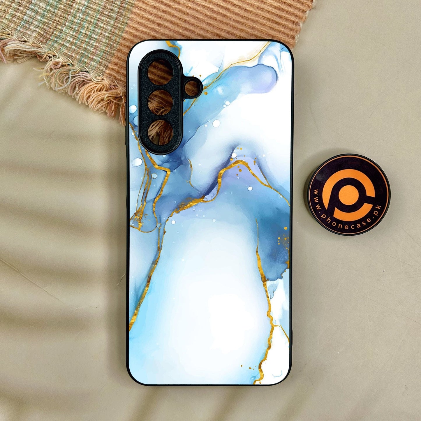 Samsung Galaxy A17 - Blue 2.0 Design 6 - Premium Metal Printed Soft Bumper Shock Proof Case