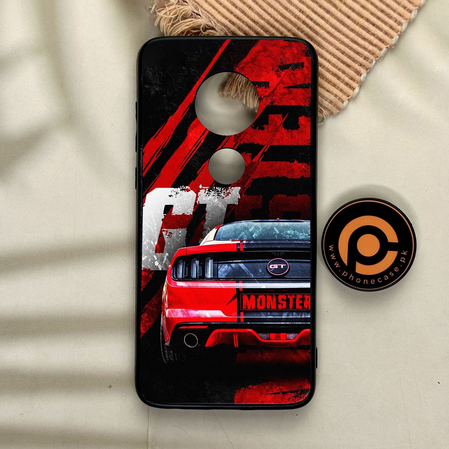 Motorola Moto G7 - Speed Shift Racing Car - Premium Metal Printed Soft Bumper Shock Proof Case
