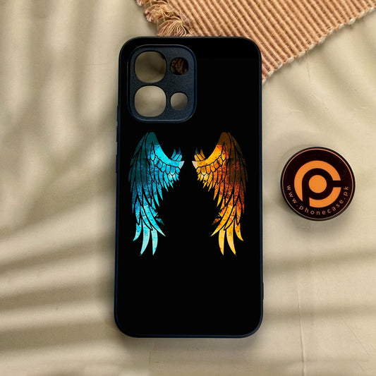 Oppo A6 Pro - Angel 2.0 Design 8 - Premium Metal Printed Soft Bumper Shock Proof Case