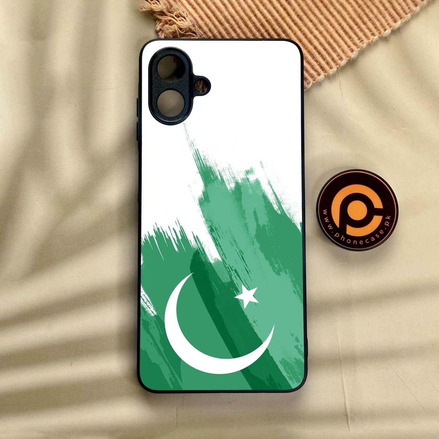 Samsung Galaxy A07 - Pakistani Flag Design 8 - Premium Metal Printed Soft Bumper Shock Proof Case