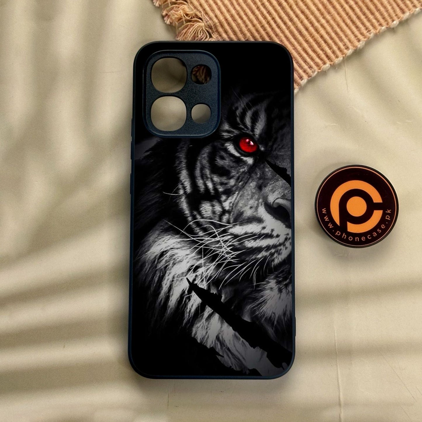 Oppo A6 Pro - Tiger Design 7 - Premium Metal Printed Soft Bumper Shock Proof Case