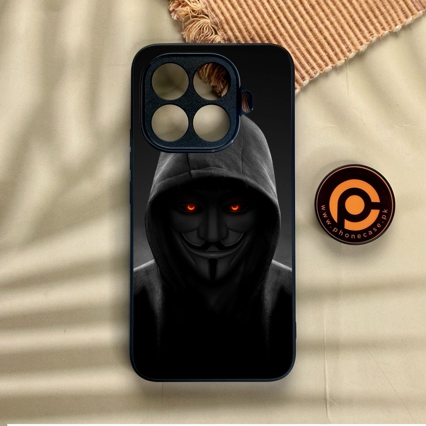 Xiaomi 15T Pro - Anonymous 2.0 Design 4 - Premium Metal Printed Soft Bumper Shock Proof Case