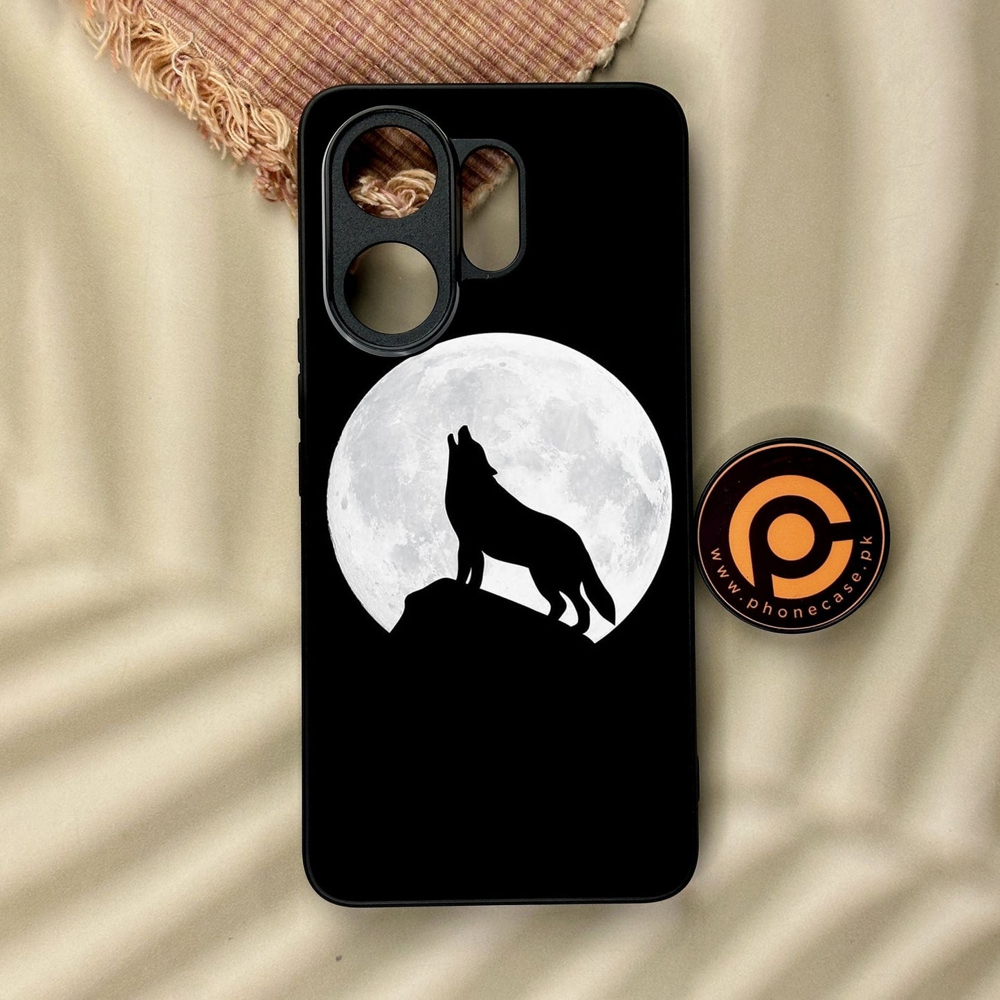 Vivo V60 - Wolf Design 3 - Premium Metal Printed Soft Bumper Shock Proof Case