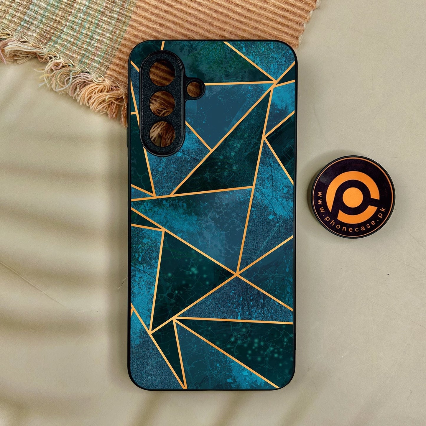 Samsung Galaxy A17 - Geometric Design 6 - Premium Metal Printed Soft Bumper Shock Proof Case