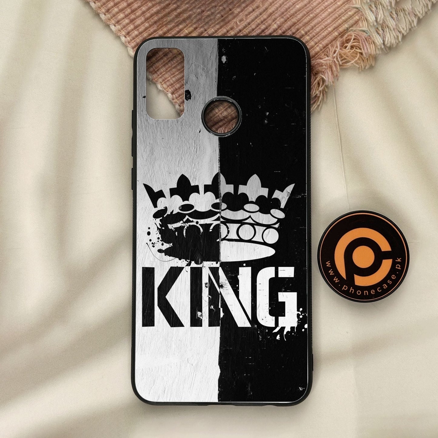 Honor 9X Lite - King Design 7 - Premium Metal Printed Soft Bumper Shock Proof Case