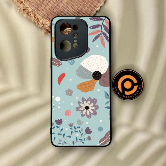 Oppo Find X5 Pro - Floral Series Design 5 - Premium Metal Printed Soft Bumper Shock Proof Case