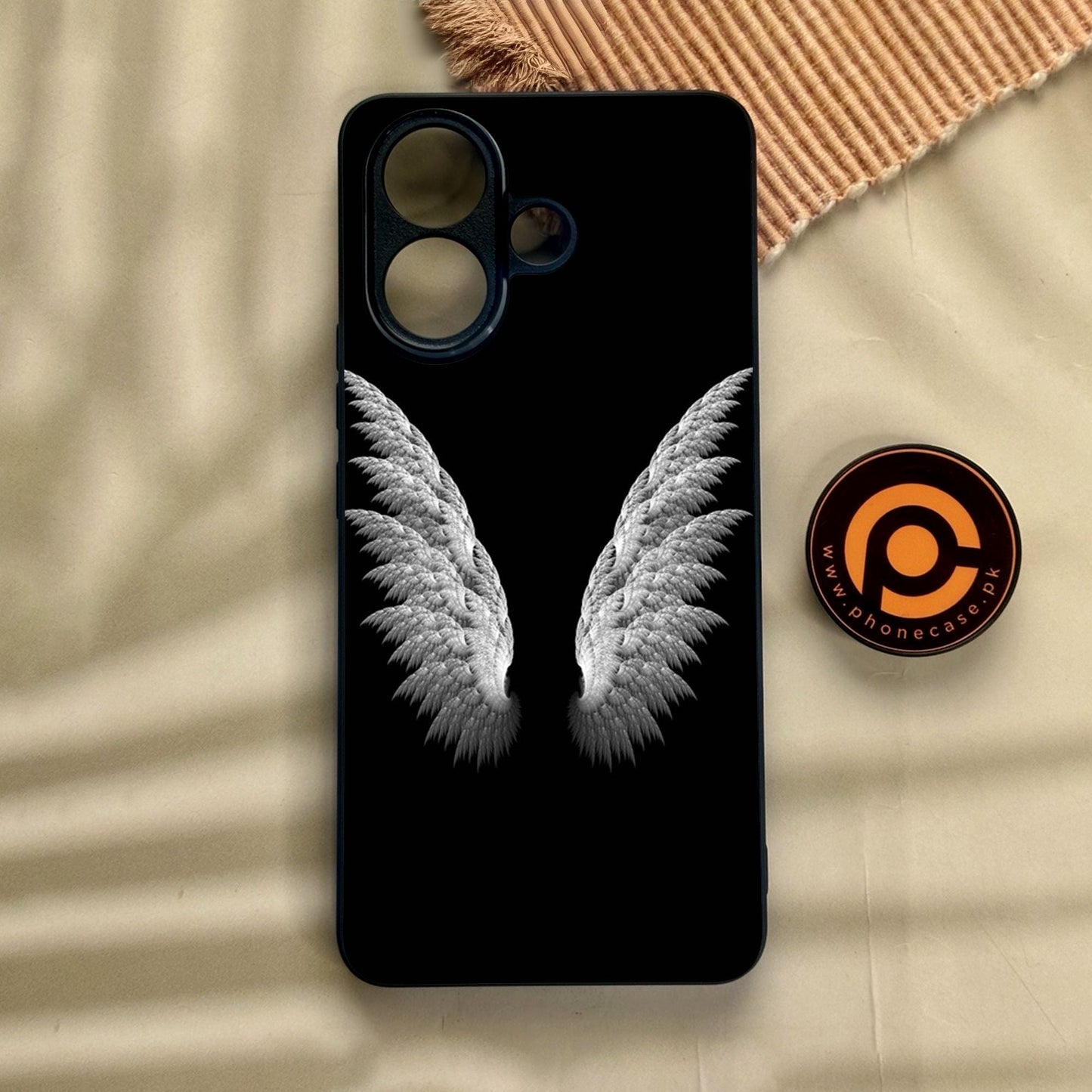 Vivo V60 Lite  - Angel Wings Design 6 - Premium Metal Printed Soft Bumper Shock Proof Case