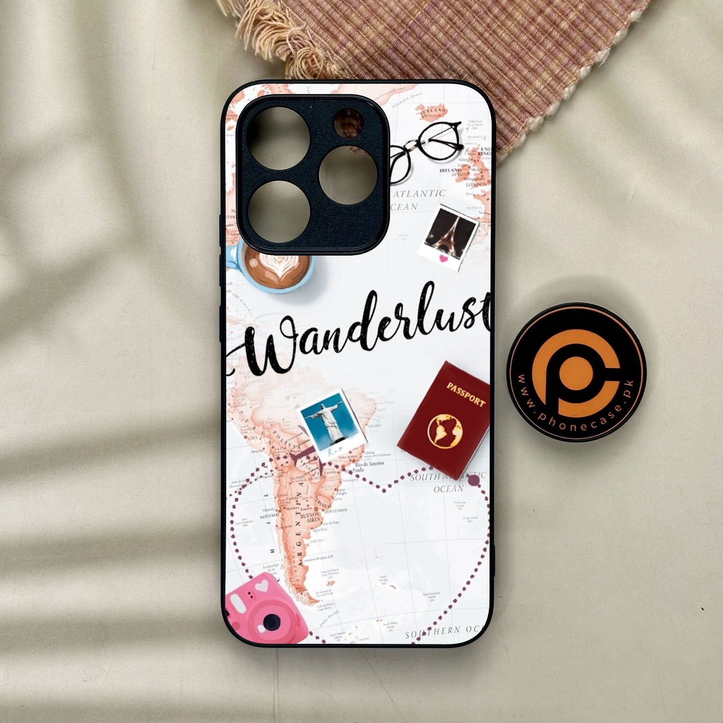 Realme 15T - World Journey - Premium Metal Printed Soft Bumper Shock Proof Case