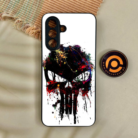 Samsung Galaxy A17 - Punisher Skull Design - Premium Metal Printed Soft Bumper Shock Proof Case