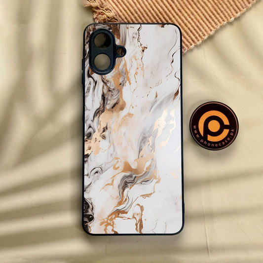 Samsung Galaxy A07 - Liquid Marble Design 1 - Premium Metal Printed Soft Bumper Shock Proof Case