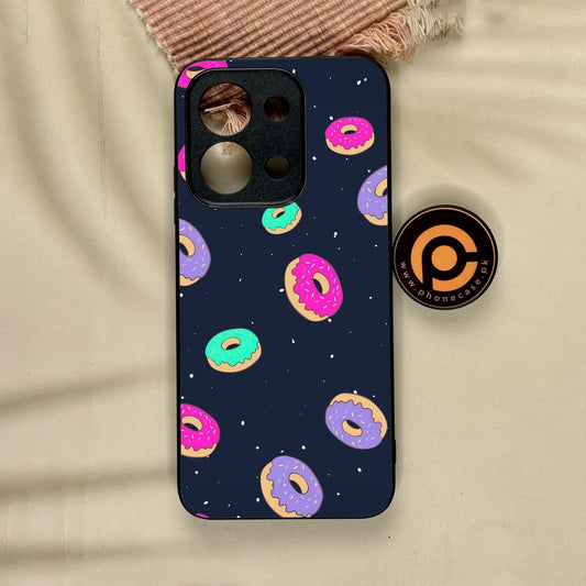 Xiaomi Redmi 15C - Colorful Donuts - Premium Metal Printed Soft Bumper Shock Proof Case