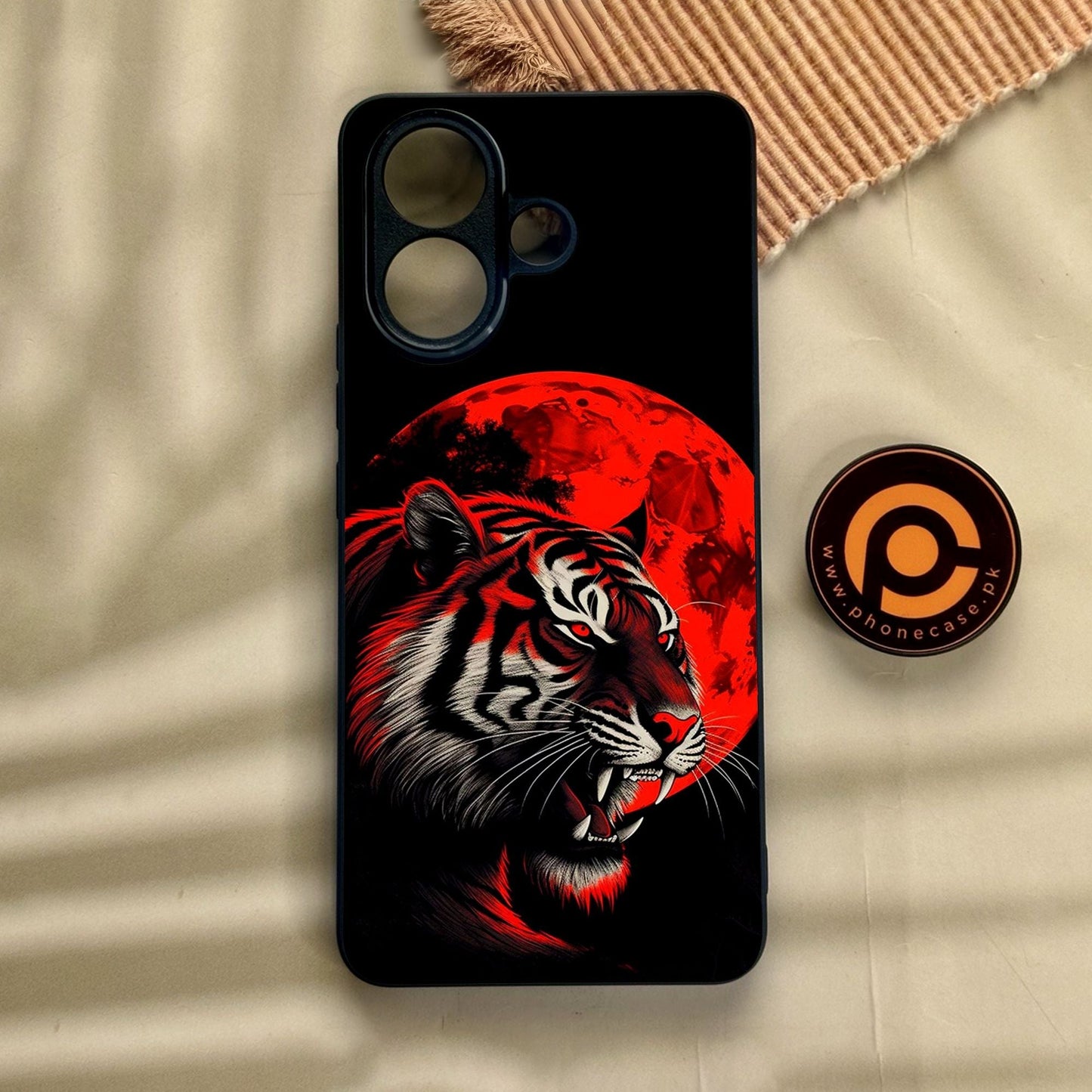 Vivo V60 Lite  - Tiger 2.0 Design 8 - Premium Metal Printed Soft Bumper Shock Proof Case
