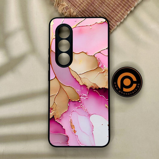 Itel S25 - Pink Marble 2.0 Design 4 - Premium Metal Printed Soft Bumper Shock Proof Case