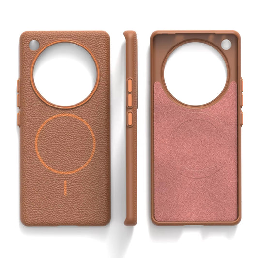 Infinix Zero 40 - Branded Leather Texture MagSafe Compatible Anti-Slip Soft Case