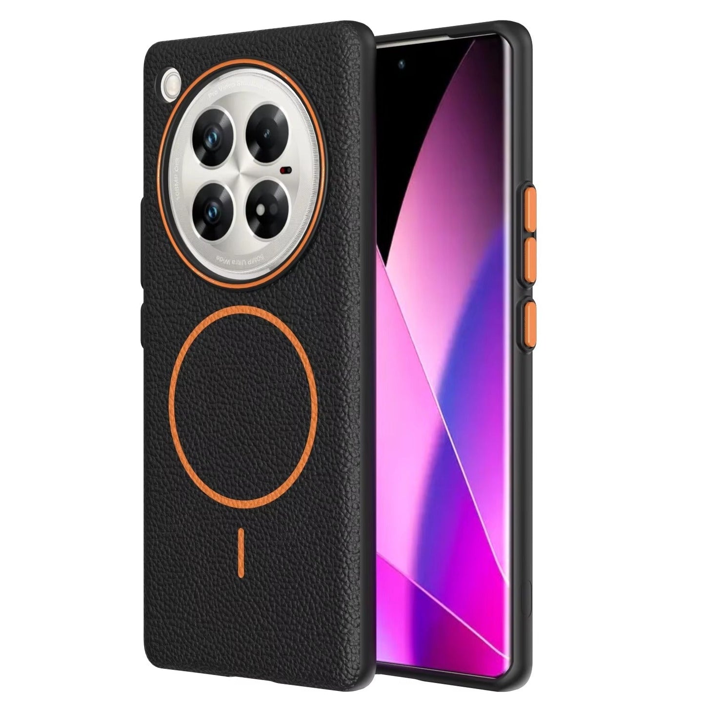 Infinix Zero 40 - Branded Leather Texture MagSafe Compatible Anti-Slip Soft Case