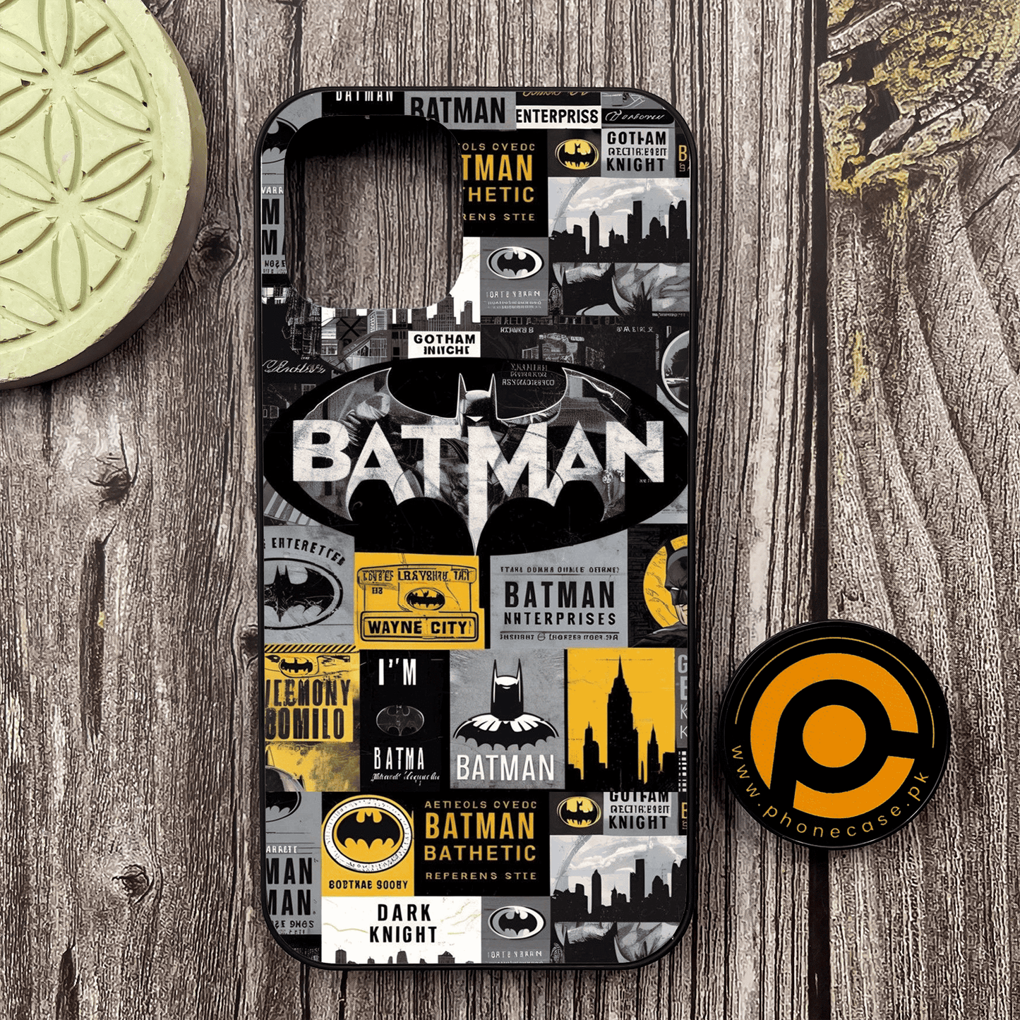 iPhone 12/12 pro - The Gotham Collage - Premium Metal Printed soft Bumper shock Proof Case CS-38109