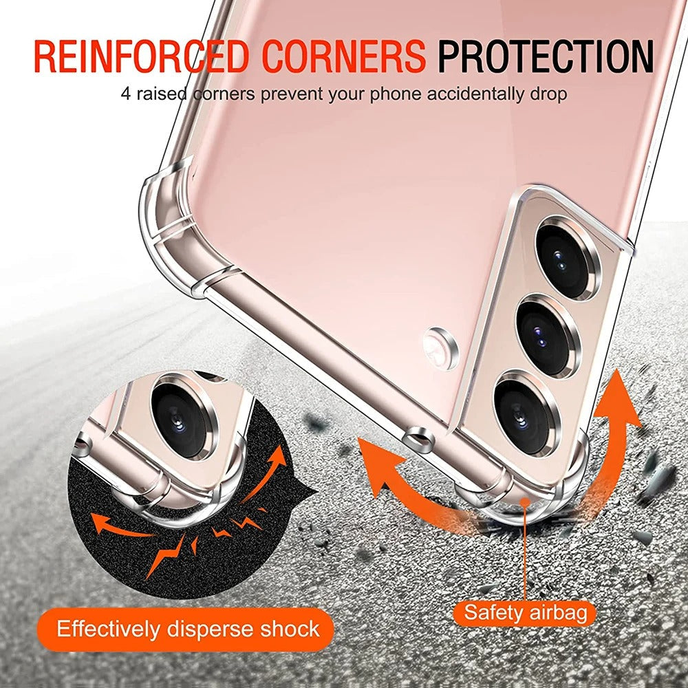 Galaxy S24 Ultra Anti Crash Shock Proof Transparent Case
