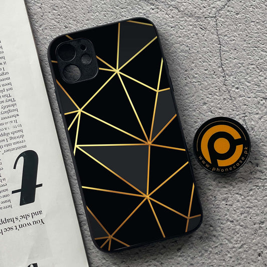 iPhone 11  3D Design 10   Premium Printed Glass soft Bumper shock Proof Case CS-37414