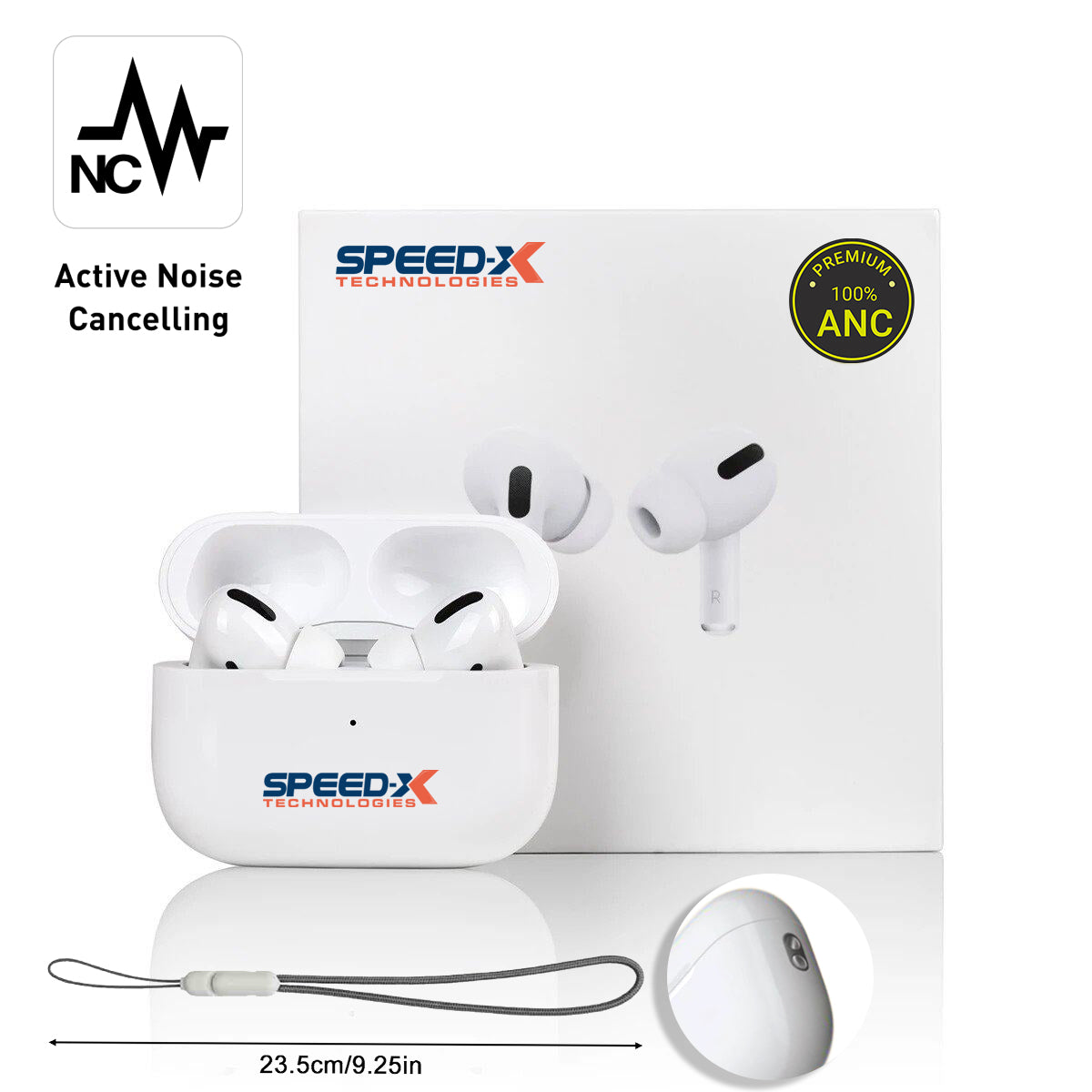 SPEED-X APPLE AIRPODS PRO 2 ANC HENGXUAN WIRELESS BLUETOOTH EARPHONE ACTIVE NOISE CANCELLATION