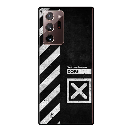 Samsung Galaxy Note 20 Ultra - Trust Your Dopeness - Premium Printed Glass soft Bumper Shock Proof Case CS-39032