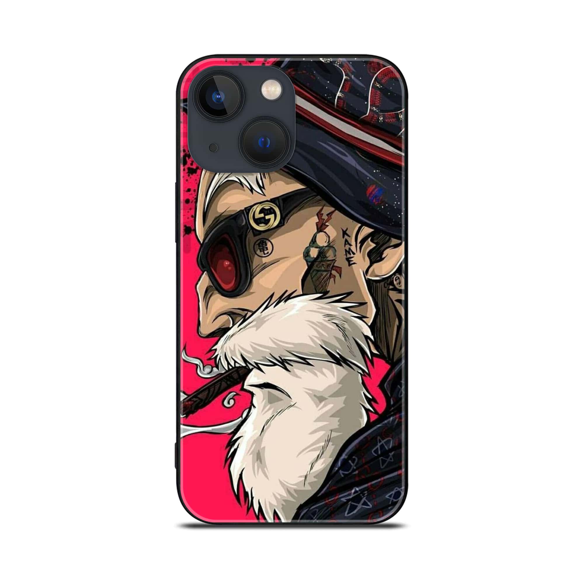 iPhone 14 Plus - Master Roshi - Premium Metal Printed soft Bumper shock Proof Case CS-37198