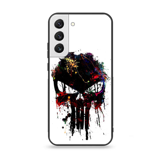 Samsung Galaxy S21 FE - Punisher Skull Design - Premium Metal Printed soft Bumper shock Proof Case CS-24998 CS-23556