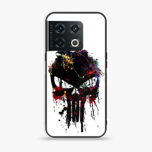 OnePlus 10 Pro - Punisher Skull Design - Premium Printed Glass soft Bumper Shock Proof Case  CS-39042