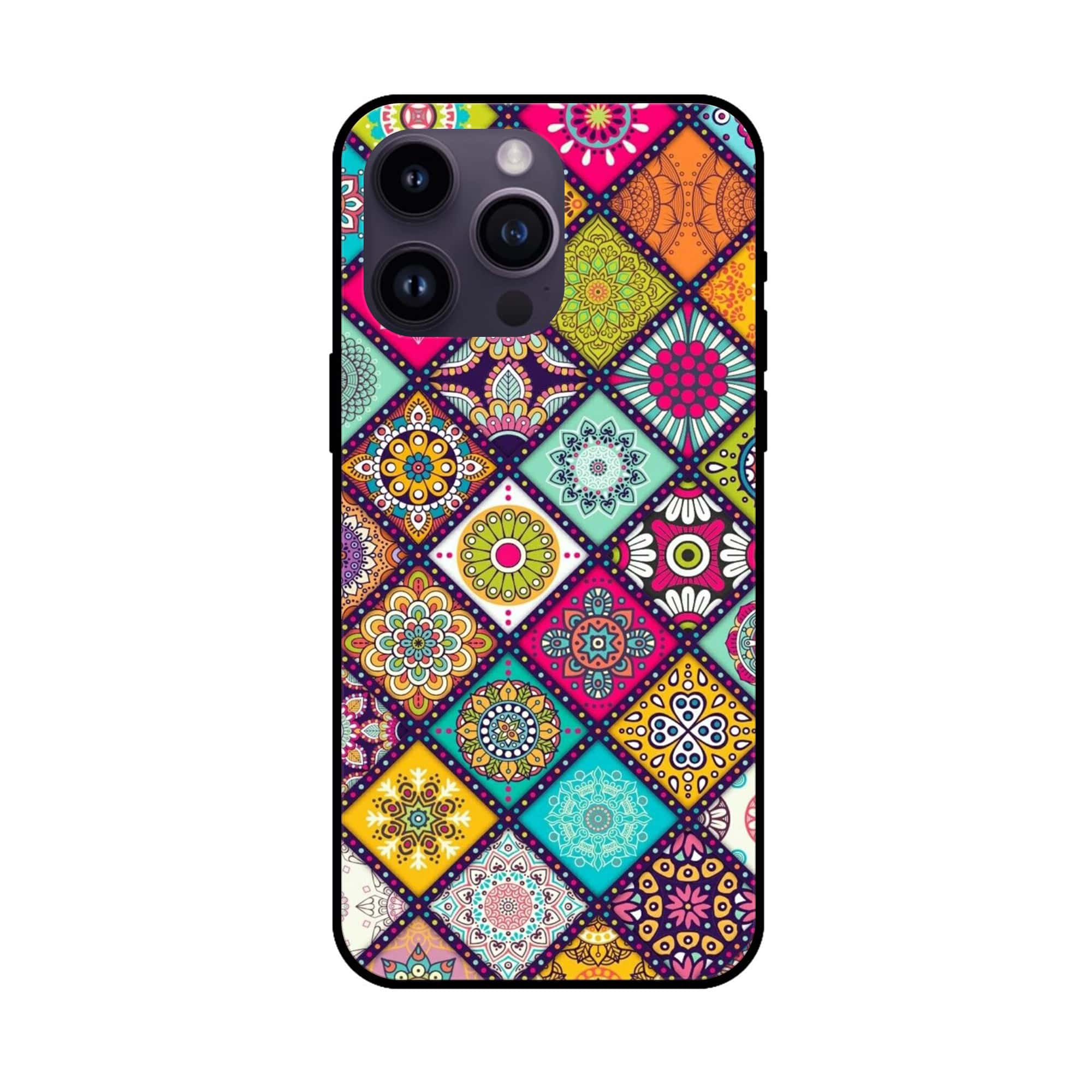 iPhone 12 Pro - Mandala Art Design - Premium Metal Printed soft Bumper shock Proof Case  CS-37884